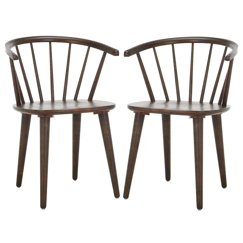 Chaise à dossier incurvé de 18 pouces [LOT de 2] - 21 L x 21 P x 30 H