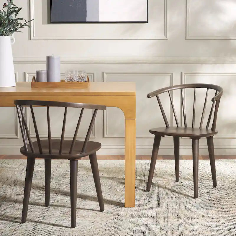 Chaise à dossier incurvé de 18 pouces [LOT de 2] - 21 L x 21 P x 30 H